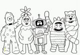 Yo Gabba Gabba Coloring Pages Unique Yo Gabba Gabba Characters Coloring Pages Encoloring