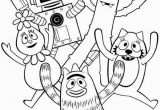 Yo Gabba Gabba Coloring Pages Yo Gabba Gabba Show for Kids Coloring Page Coloring Sun Di