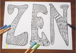Yoga Poses Coloring Pages Zen Colouring Book Page Zentangle Relax Yoga Art therapy