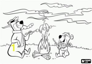 Yogi Bear Coloring Pages Printable Bears Like Camping