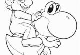 Yoshi Mario Kart Coloring Pages Mario Riding Yoshi Coloring Page From Yoshi Category Select From