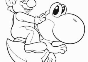 Yoshi Mario Kart Coloring Pages Mario Riding Yoshi Coloring Page From Yoshi Category Select From