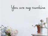 You are My Sunshine Wall Mural You are My Sunshine Wall Sticker Quotes Vinyl Self Adhesive Lovely Words and Letters Wall Art Decals for Bedroom Kids Room Decoration Stickers Wall