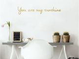 You are My Sunshine Wall Mural You are My Sunshine Wall Sticker Quotes Vinyl Self Adhesive Lovely Words and Letters Wall Art Decals for Bedroom Kids Room Decoration Stickers Wall
