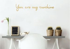 You are My Sunshine Wall Mural You are My Sunshine Wall Sticker Quotes Vinyl Self Adhesive Lovely Words and Letters Wall Art Decals for Bedroom Kids Room Decoration Stickers Wall