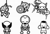 Young Marvel Coloring Pages Avengers Baby Chibi Characters Coloring Page