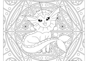 Zapdos Pokemon Coloring Pages Free Printable Pokemon Coloring Page Vaporeon Visit Our Page for