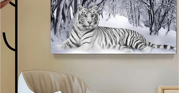 Zebra Print Wall Murals 2019 White Tiger Landscape Print Canvas Painting Home Decor Canvas