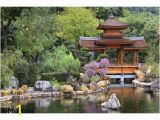 Zen Garden Wall Mural Chinese Zen Garden Pagoda Wall Mural