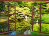 Zen Garden Wall Mural Wall Mural Window Self Adhesive Zen Garden Window View 3 Sizes Available Perfect T