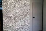 Zentangle Wall Mural Pin by Sarjoo Shah On Furniture