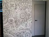 Zentangle Wall Mural Pin by Sarjoo Shah On Furniture