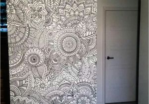 Zentangle Wall Mural Pin by Sarjoo Shah On Furniture