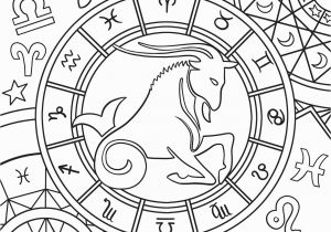Zodiac Signs Coloring Pages Capricorn Zodiac Sign Coloring Page