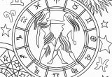 Zodiac Signs Coloring Pages Gemini Zodiac Sign Coloring Page