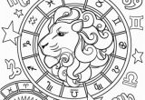 Zodiac Signs Coloring Pages Leo Zodiac Sign Coloring Page