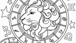 Zodiac Signs Coloring Pages Leo Zodiac Sign Coloring Page