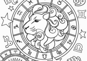 Zodiac Signs Coloring Pages Leo Zodiac Sign Coloring Page