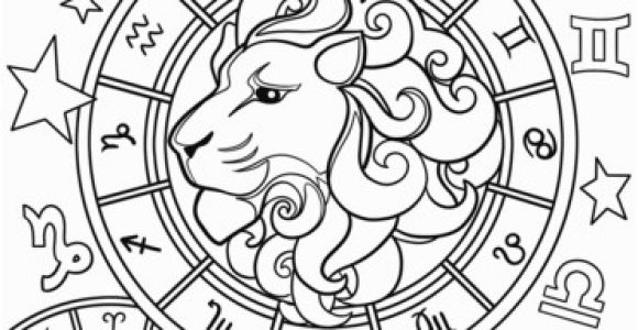 Zodiac Signs Coloring Pages Leo Zodiac Sign Coloring Page