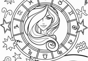 Zodiac Signs Coloring Pages Virgo Zodiac Sign Coloring Page