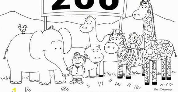 Zoo Animal Coloring Pages Printable Free Zoo Coloring Page with Images